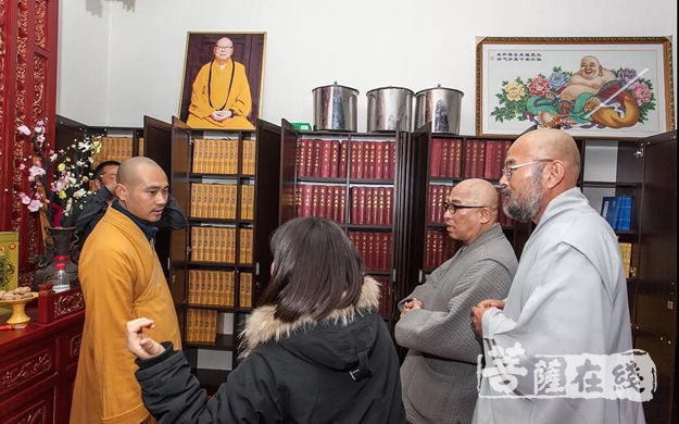 佛教-韩国佛教弥勒禅宗法贤法师一行参访巢湖鼓山寺