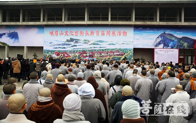 佛教-峨眉山文化艺术长廊首届开展   总面积约2万平米