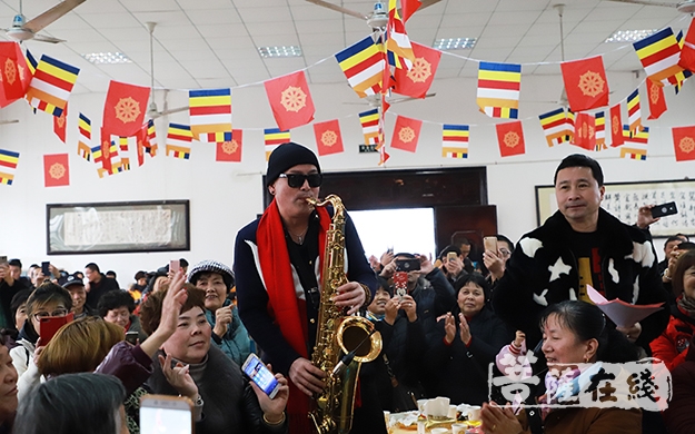 茶话会-上海青浦报国寺迎新春茶话会活动圆满