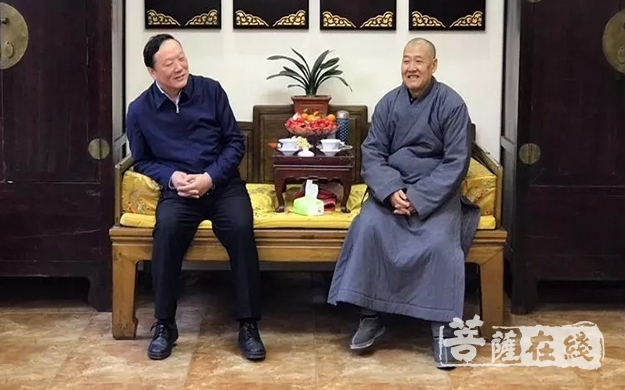 佛教-山西省委常委徐广国部长一行慰问五台山佛教界
