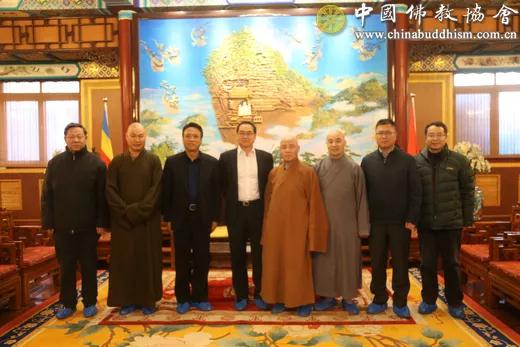 中国佛教协会-全国政协副秘书长郭军一行走访中国佛教协会