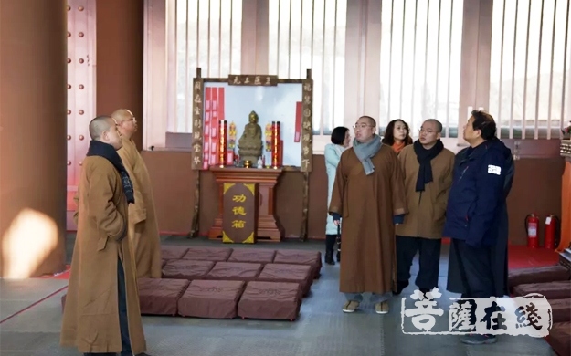 佛教-威海市佛教协会直属寺院年末进行消防安全工作走访交流