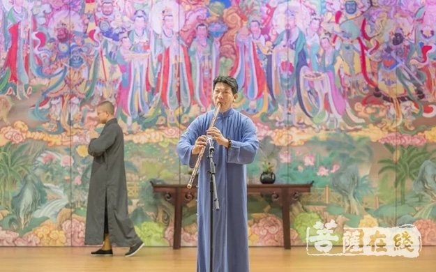 佛教-宁波七塔禅寺举行迎新感恩茶会
