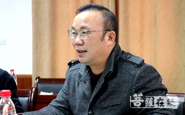 罗田-湖北省民宗委处长唐启明到罗田清元禅寺调研
