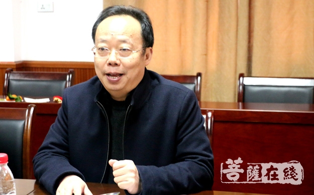 罗田-湖北省民宗委处长唐启明到罗田清元禅寺调研