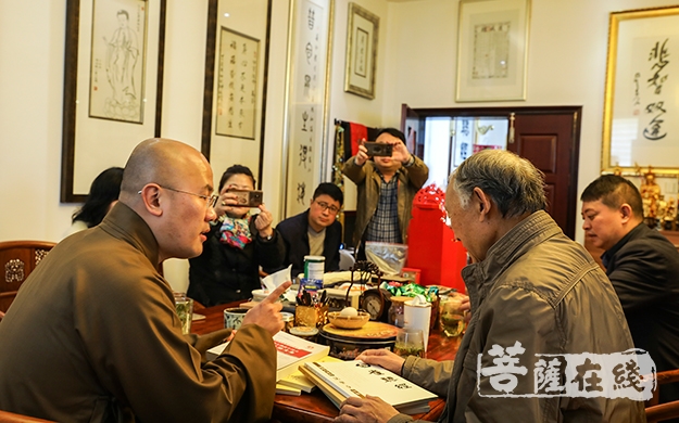 法华寺-苏州寒山寺文化研究院院长姚炎祥教授一行参访湖州法华寺