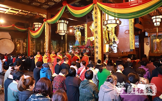 文化-上海福田净寺举行观音菩萨诞辰系列法会