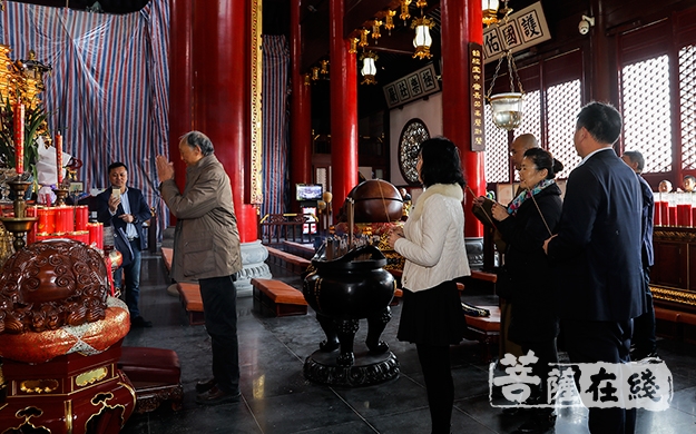 法华寺-苏州寒山寺文化研究院院长姚炎祥教授一行参访湖州法华寺
