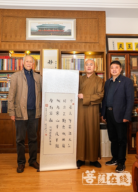法华寺-苏州寒山寺文化研究院院长姚炎祥教授一行参访湖州法华寺