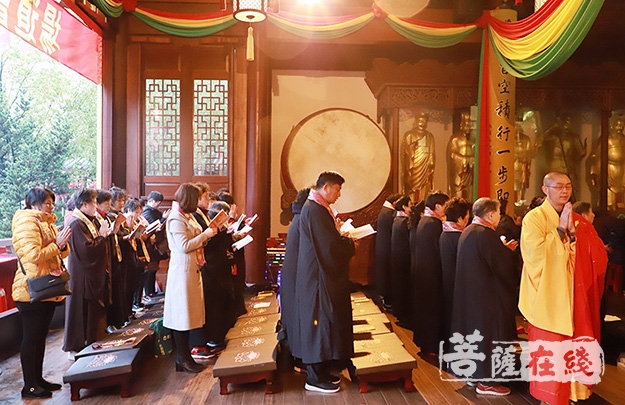 文化-上海福田净寺举行观音菩萨诞辰系列法会