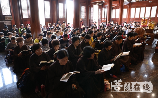 佛教-厦门鸿山寺第十三期“千人共诵地藏经法会”圆满