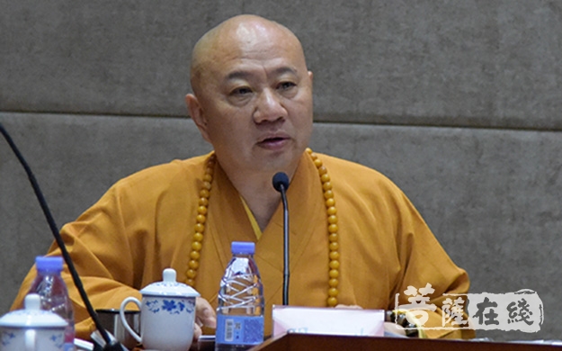 广东省佛教协会会长明生大和尚传达学习全国两会的主要精神