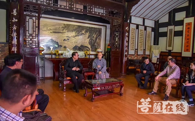 文殊院-西藏自治区党委常委旦科一行前往成都文殊院调研