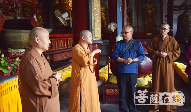 佛教-韩国曹溪宗须弥精舍海住法师一行参访湖州万寿禅寺