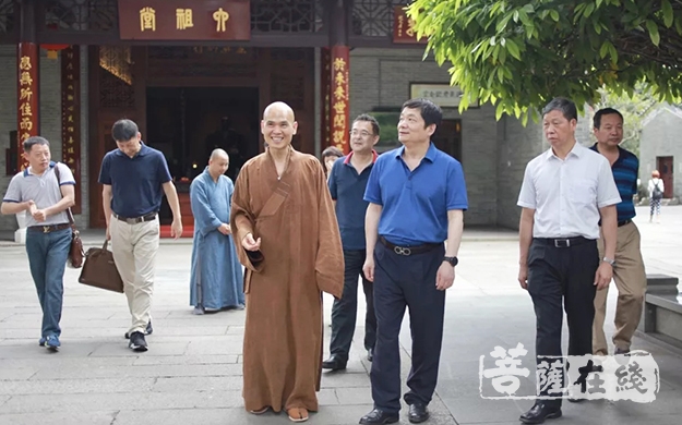 六榕寺-陕西省委统战部调研组调研广州六榕寺