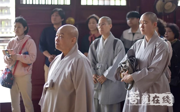 佛教-韩国曹溪宗须弥精舍海住法师一行参访湖州万寿禅寺