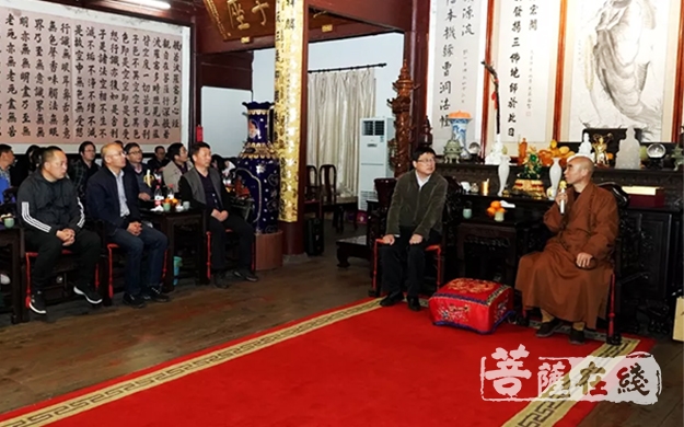 宁波-金华市基层统战工作研讨班一行调研宁波天童禅寺