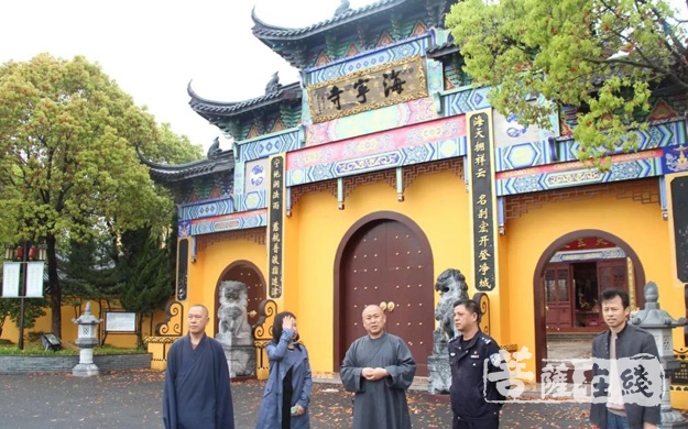 时政-海门市开发区局长郭海平到海宁寺督查安全工作