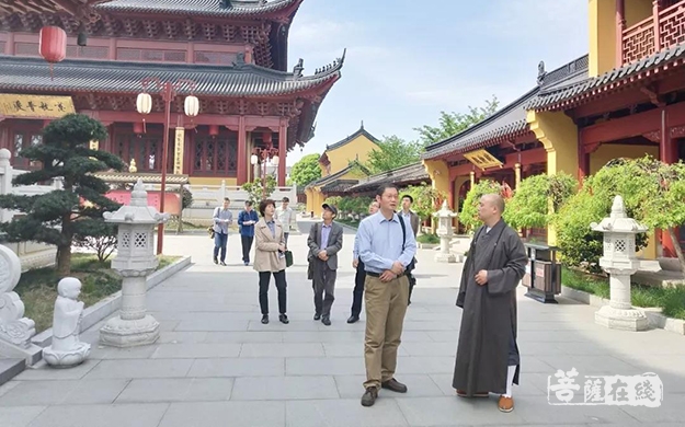 佛教-中央统战部有关部门同志赴绍兴安康寺调研指导
