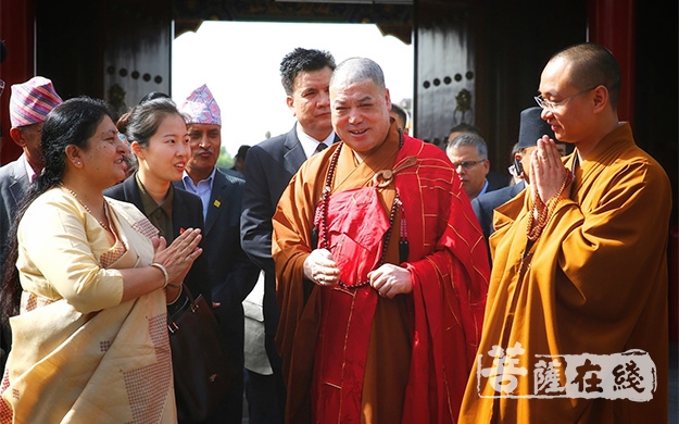 大慈恩寺-尼泊尔联邦民主共和国总统比迪娅·德维·班达里一行访问大慈恩寺