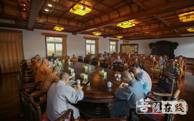 佛教-普陀山佛教协会召开全山寺院安全工作会议