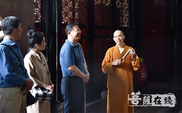 文殊院-吉林省宗教局民委安玉杰一行到文殊院考察