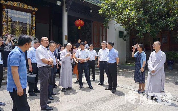 六榕寺-山东省民宗委调研组参观调研广州六榕寺