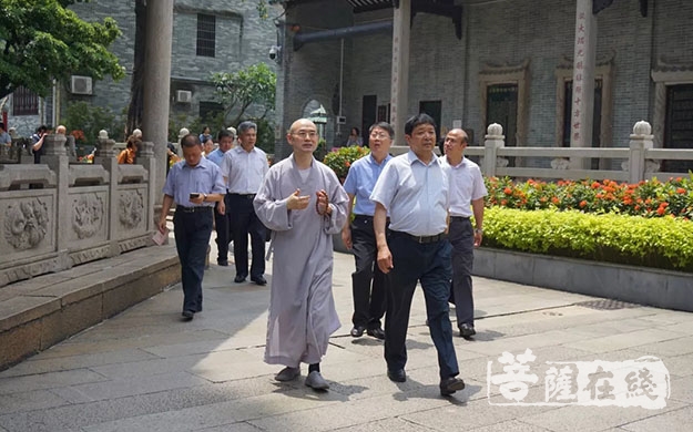 六榕寺-山东省民宗委调研组参观调研广州六榕寺