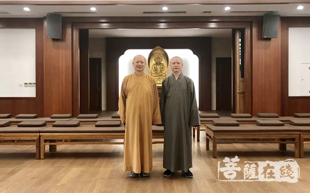 佛教-美国国际佛教会副理事长禅宇法师参访宁波七塔禅寺
