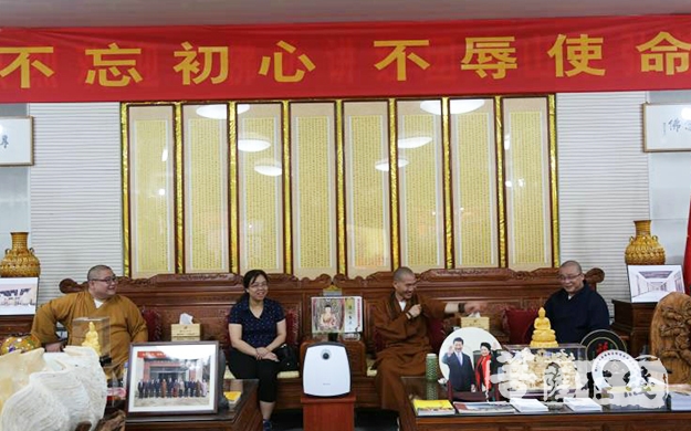 佛教-山东省佛协会长仁昌法师接待重庆九龙坡区佛教协会一行
