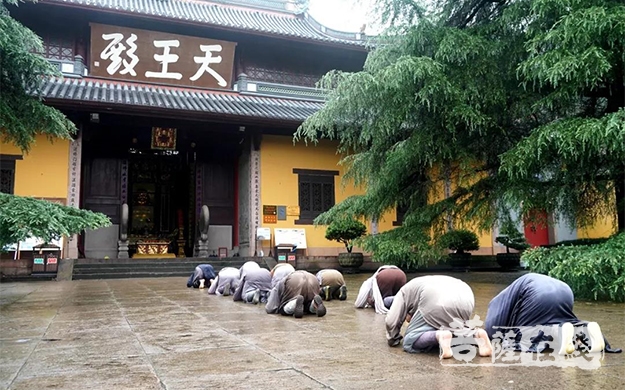宁波-宁波天童禅寺举行朝山礼佛活动 发起无上道心