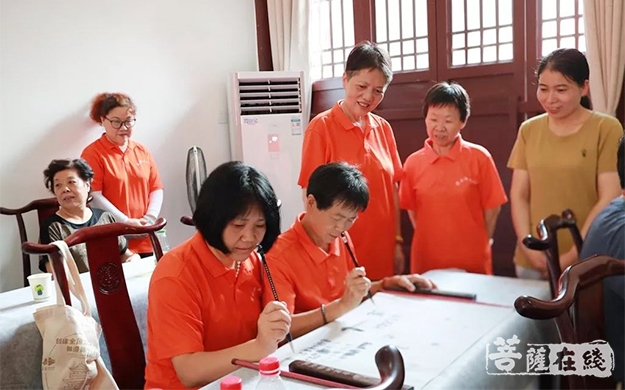 佛教-淮安市佛教协会慈云书画院首届书画艺术培训班圆满