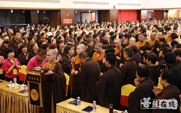 佛教-厦门鸿山寺第十四期千人共诵地藏经法会圆满