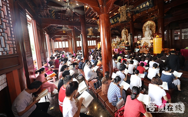 佛教-厦门鸿山寺第十四期千人共诵地藏经法会圆满
