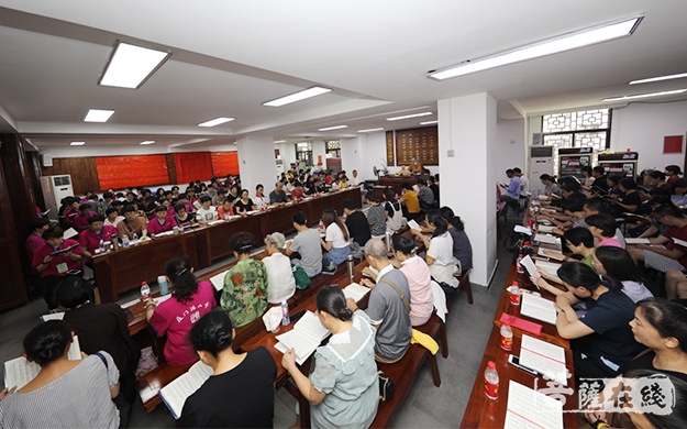 佛教-厦门鸿山寺第十四期千人共诵地藏经法会圆满
