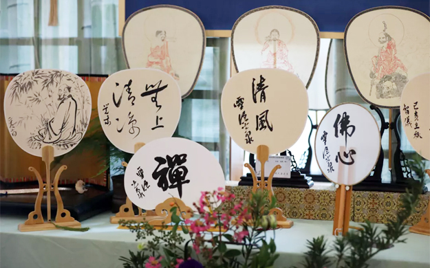 艺术-咫尺清凉意——2019杭州佛学院艺术院扇面展开幕
