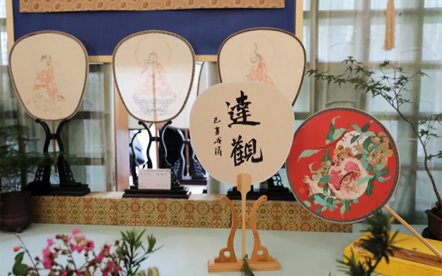 艺术-咫尺清凉意——2019杭州佛学院艺术院扇面展开幕