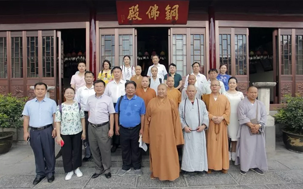 鸡鸣寺-广西壮族自治区民宗委一行赴南京鸡鸣寺参访交流