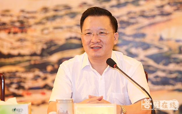 佛教-普陀山佛教协会召开己亥年七月十二全山执事圆职普茶会