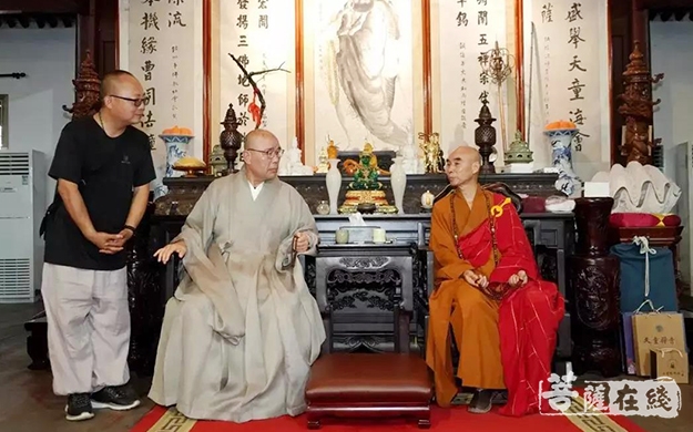 佛教-韩国佛教曹洞宗总务院长大隐法师一行参访宁波天童禅寺