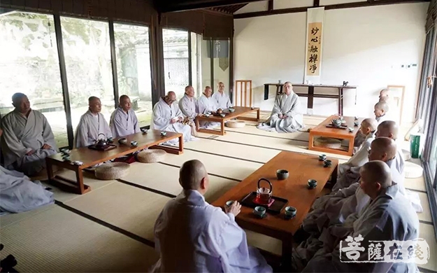 佛教-韩国佛教曹洞宗总务院长大隐法师一行参访宁波天童禅寺