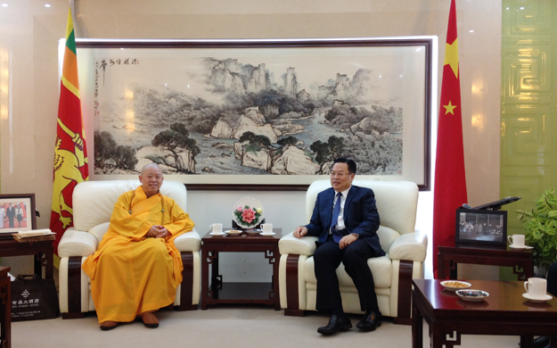 佛教-程学源大使会见中国佛教协会副会长纯一法师