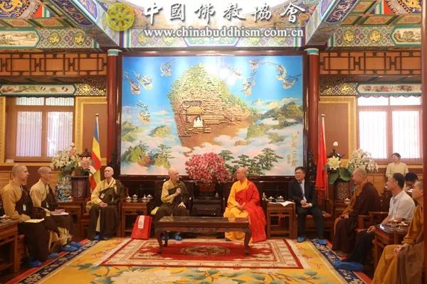 佛教-美国万佛城恒实法师一行访问中国佛教协会