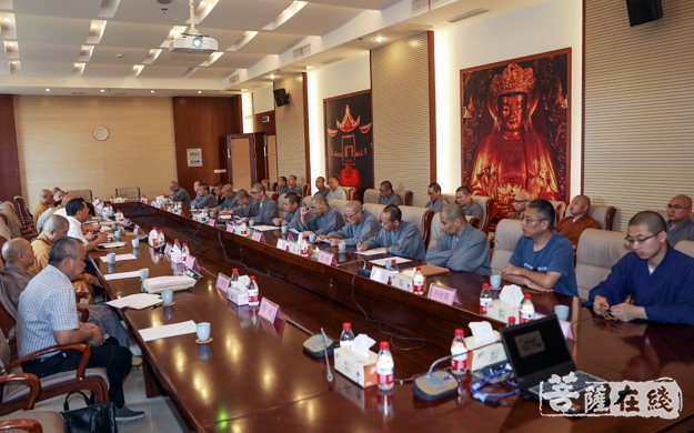 佛教-道慈大和尚赴中国佛学院普陀山学院慰问教师