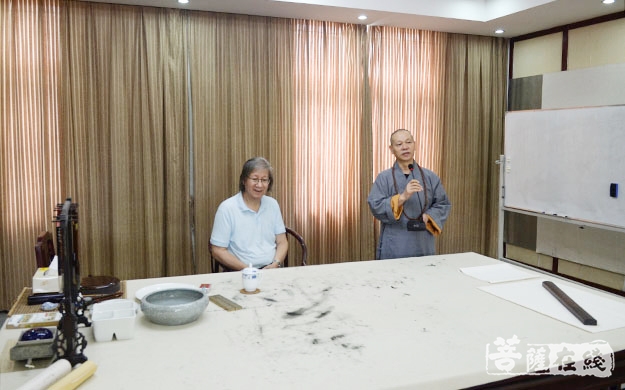 书法-2019年普陀山佛教协会书画培训班在宝陀讲寺举办