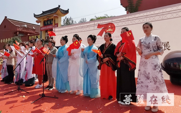佛教-南郑区佛教协会举办“同心同德 同愿同行”书画·花艺展暨歌颂祖国音乐会