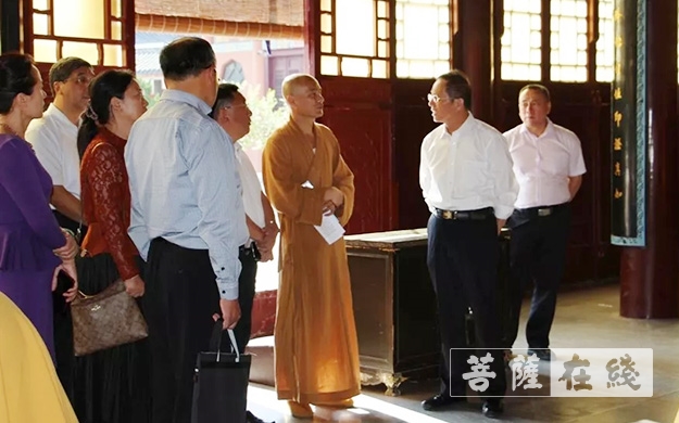 佛教-淮安市政协副主席程刚一行视察慈云禅寺