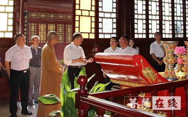 佛教-淮安市政协副主席程刚一行视察慈云禅寺