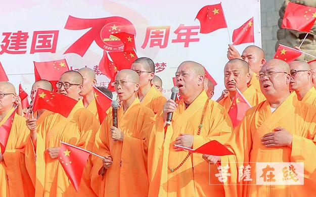 佛教-纯一法师领唱《我和我的祖国》 献礼新中国成立70周年