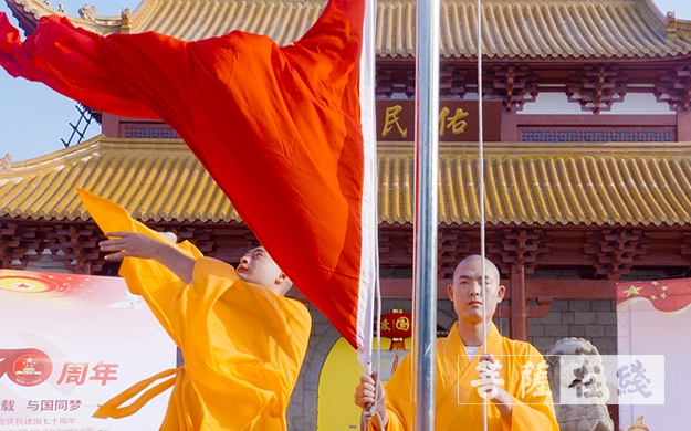 佛教-纯一法师领唱《我和我的祖国》 献礼新中国成立70周年
